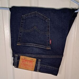Levi's Men's Dark Blue Straight Fit Jeans